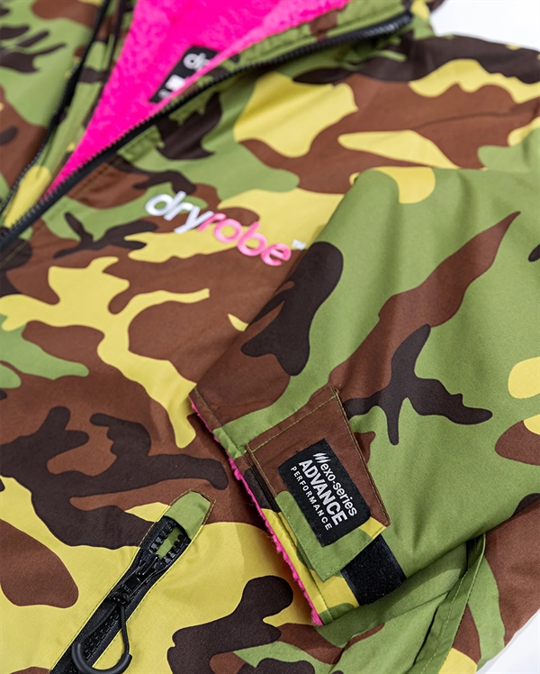 Dryrobe Advance Long Sleeve - Camo/Pink